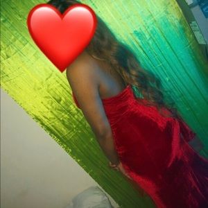 Custom made Velvet dress lace front piece